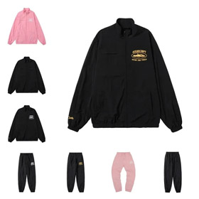 Corteiz Stand Collar Printed Long-Sleeve Casual Suit-4773